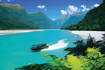 Haast River Safari jet-boat outing