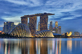 Singapore city skyline