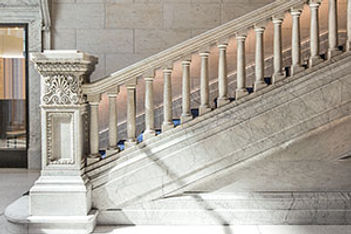Gray stairway stock
