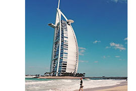 Dubai Burj Al Arab shoreline