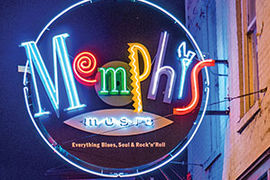 3DaysIn Memphis Beale Street neon sign