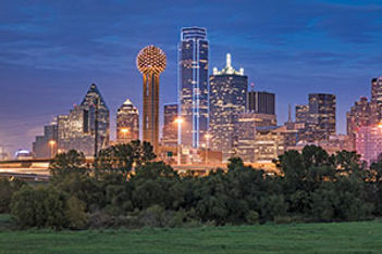 Dallas night skyline
