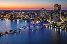 Jacksonville night skyline