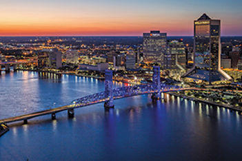 Jacksonville night skyline