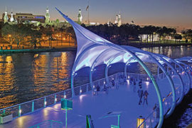 Riverwalk Blue Canopy