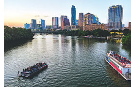 Austins skyline Lady Bird Lake