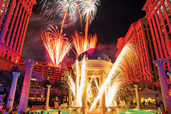 Caesars Palaces 50th birthday bash pool party