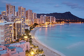 Waikiki Beach stock