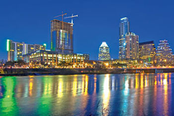 Austin night skyline