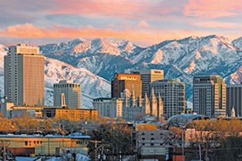 Salt Lake City downtown skyline