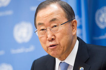 United Nations Secretary General Ban Ki-moon