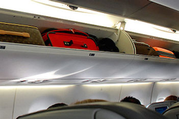 Overhead Bins on Plane