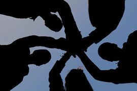 teamwork hands
