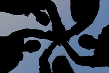teamwork hands