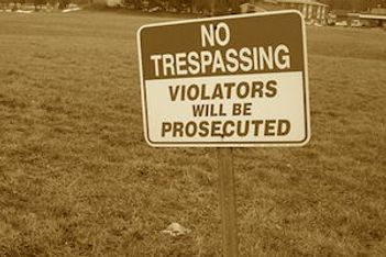 No Trespassing Sign