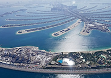 Dubai's manmade islands are
a sight to behold