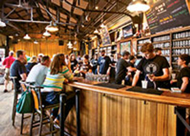 The local craft beer scene (and unusual
meeting spaces it provides) is drawing
groups to Grand Rapids