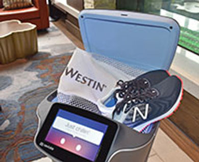 Westin Buffalo guests can have
amenities sent to them via
the Relay robot