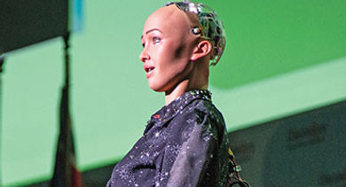 Sophia robotic keymote dpeaker
