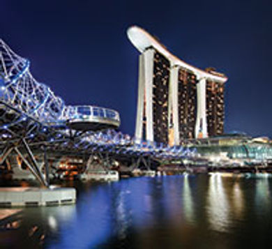 Marina Bay Sands, in Singapore,
is a MICE-led, integrated resort
that includes gaming