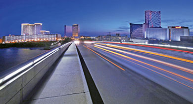 Atlantic City dusk city scape