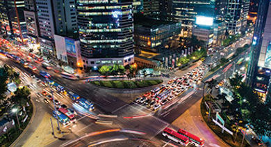Korea Seoul night street Korea Seoul night street
