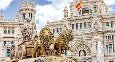 Madrid Plaza DeCibeles stock