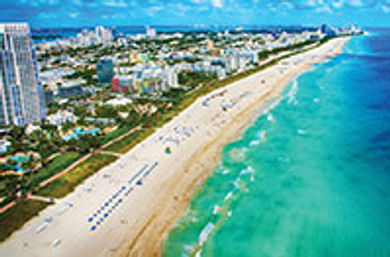 Classic destinations like
Miami Beach still entice
and motivate participants