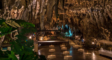 Truly unique events are held at the Valley of Gangala Cave Café set at the entrance of an enchanting network of subterranean caves.