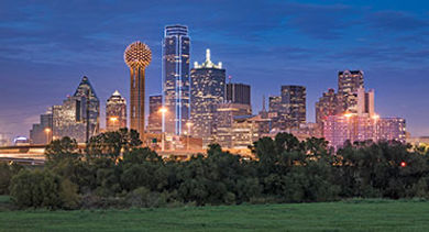 Dallas night skyline Dallas night skyline