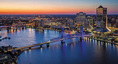 Jacksonville night skyline