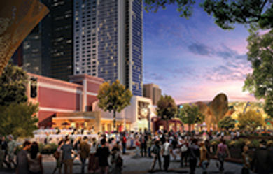 The Park, MGM Resorts International's
new outdoor dining, shopping, and
entertainment zone "will be a hub of
energy" on the Strip, says Michael Dominguez,
the company's senior vice president
and chief sales officer