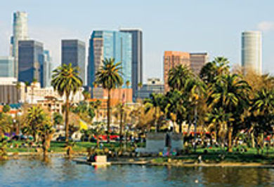 Downtown Los Angeles is becoming
a hot spot for meetings and tourism
