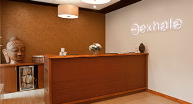 exhale spa front desk