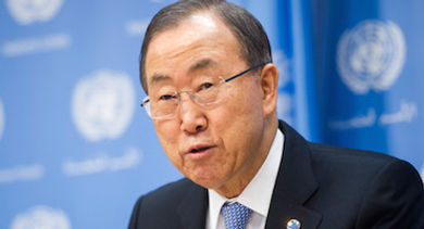 United Nations Secretary General Ban Ki-moon