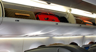 Overhead Bins on Plane