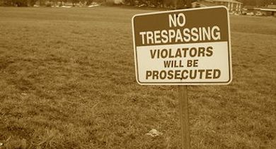 No Trespassing Sign