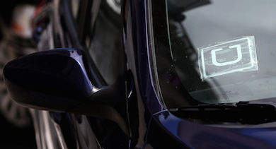 Uber Windshield Sticker