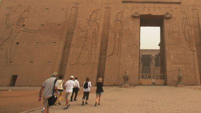 The ancient Temple of Edfu is one of the best-preserved temples in the country. // © 2014 Stephen Smith 2