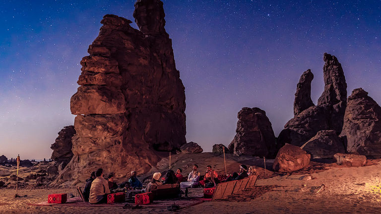 Stargazing is one of the outdoor opportunities for travelers in AlUla.