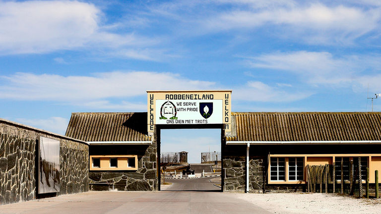 Robben Island, where Mandela served 18 years of his prison sentence.