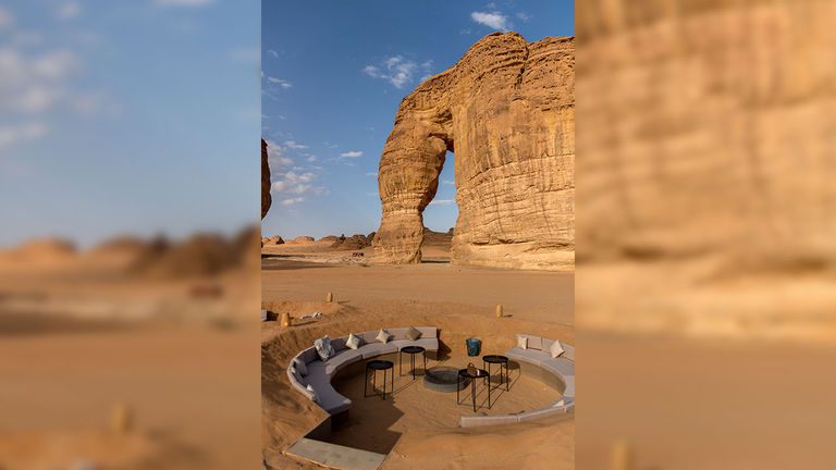 In the evening, Elephant Rock in AlUla hosts a lively nightlife scene.