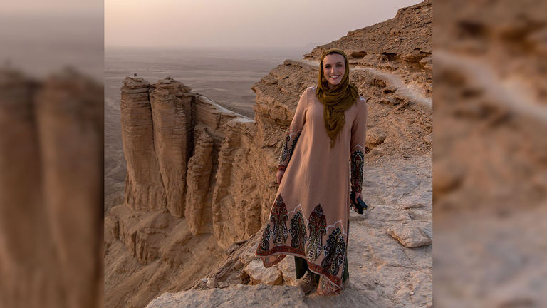 There are amazing views available from desert lookouts outside Riyadh.