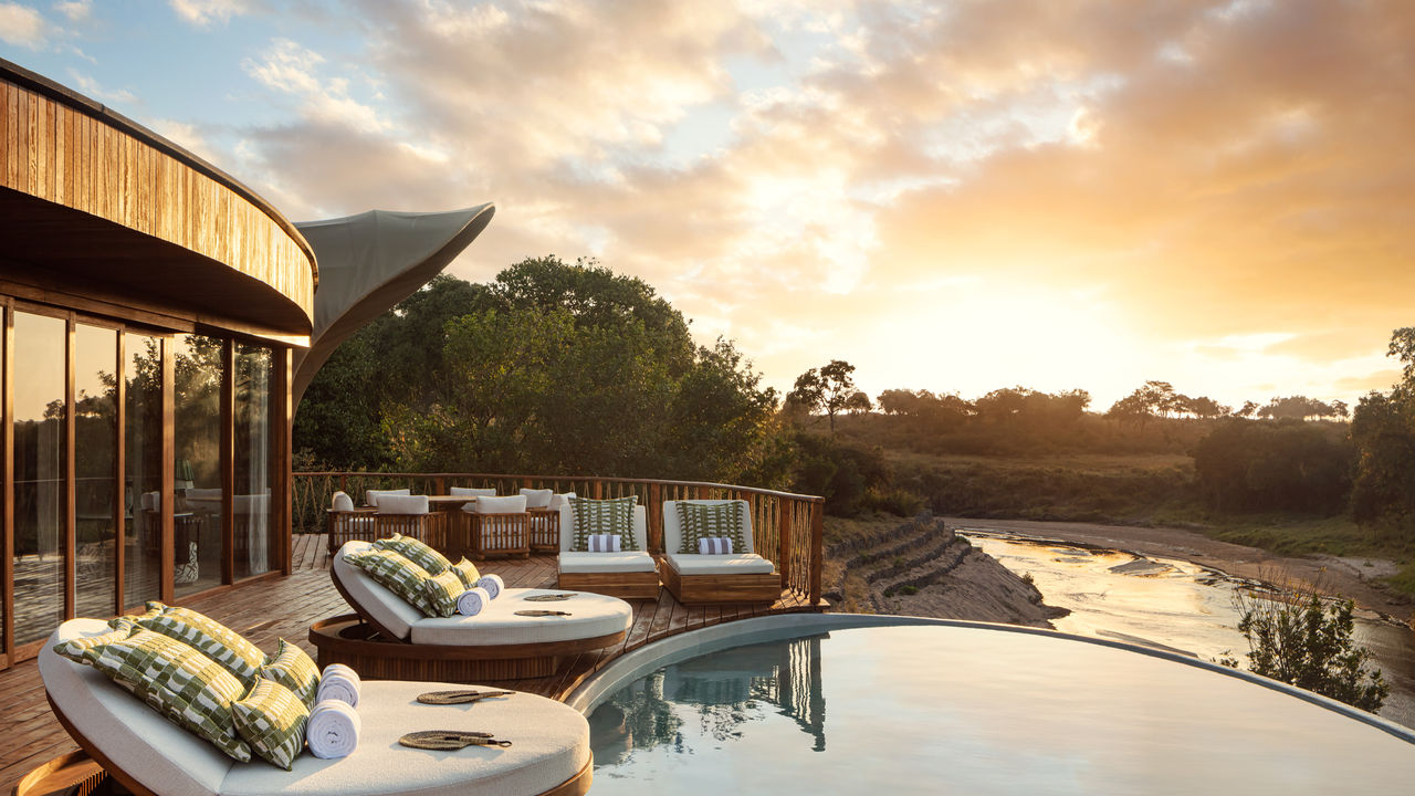 The first-ever safari camp for The Ritz-Carlton recently opened in the Masai Mara and features 20 tented suites, including one Presidential Villa.