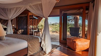 Soroi Larsens Camp offers luxury tented accommodations within Samburu National Reserve.