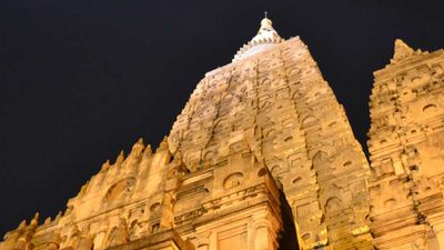 The Mahabodhi Temple in Bodh Gaya is where the Buddha is said to have attained enlightenment. // © 2013 Deborah Dimond 2