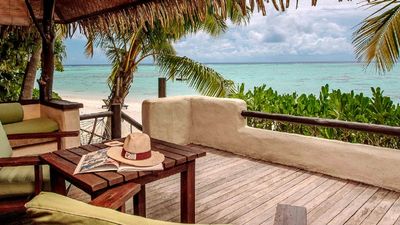 The villas at Pacific Resort Aitutaki feature ocean views.