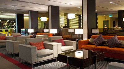 The JetQuay lounge features extensive services for guests while they wait for connecting flights. // © 2013 JetQuay F