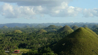 Bohol's Chocolate Hills are made up of more than 1,200 cone-shaped hills. // © 2017 Will McGough