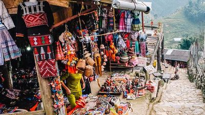 Cat Cat Village is located in northwestern Vietnam and is surrounded by views of waterfalls and mountains. // © 2017 Michelle Rae Uy